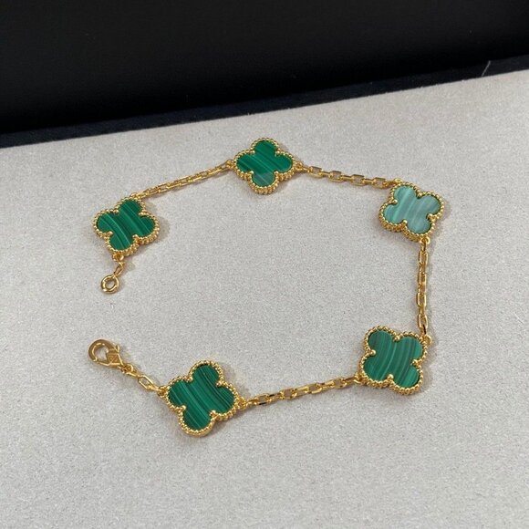 Van Cleef & Arpels green malachite bracelet - Picture 1 of 8